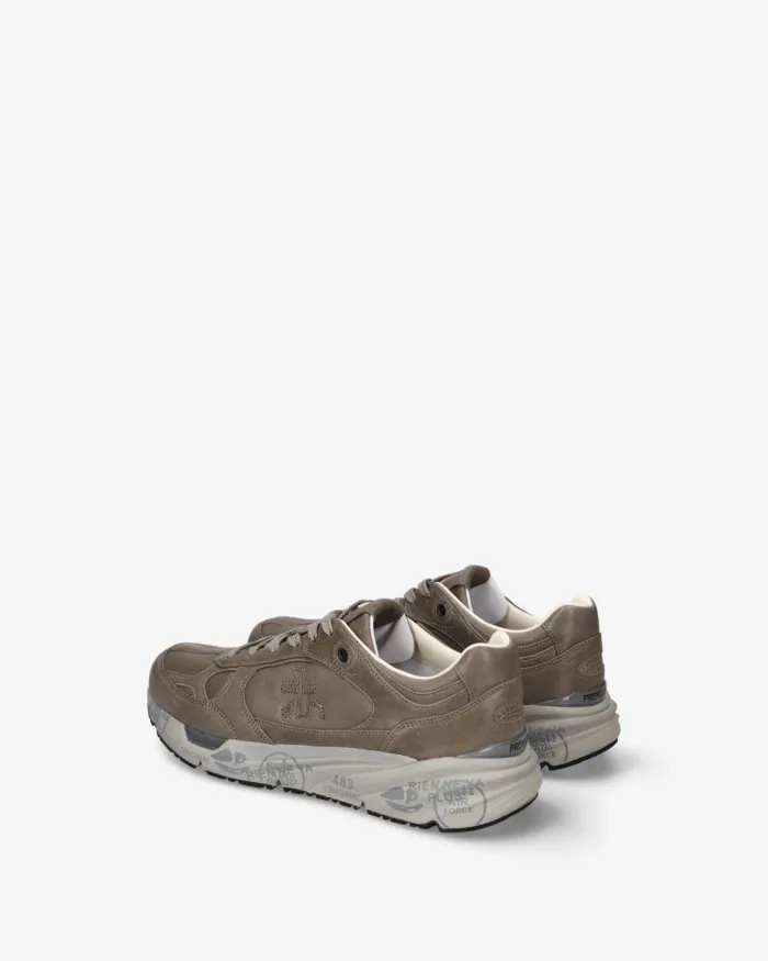Sneakers Premiata Uomo Tomaia in Pelle Tortora art.  Mase25 8419, foto 5 di 5
