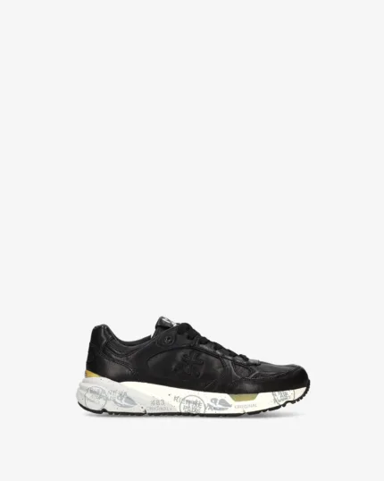 Sneakers Premiata Uomo Tomaia in Pelle Nera art.  Mase25 8420