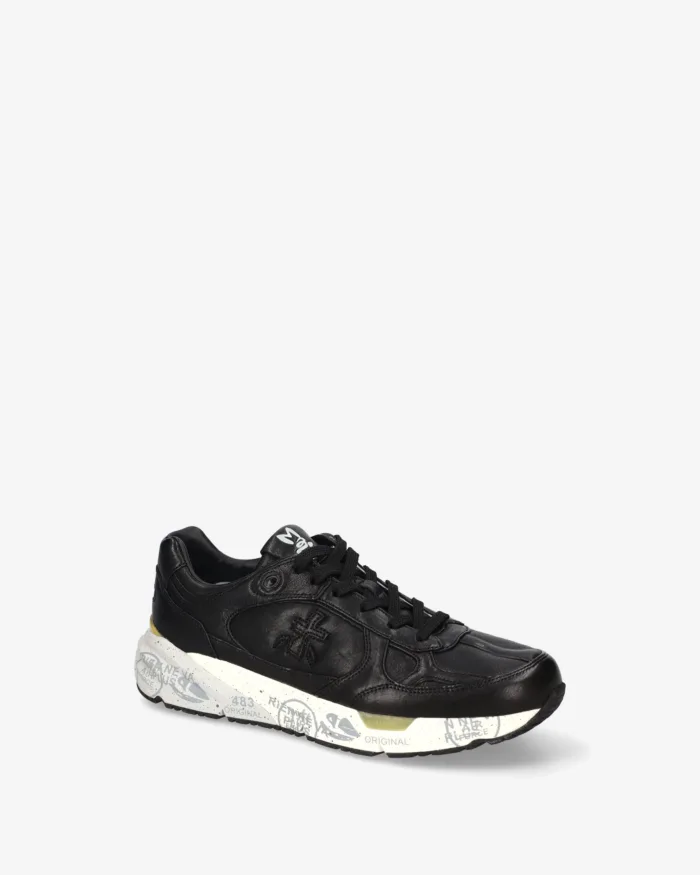 Sneakers Premiata Uomo Tomaia in Pelle Nera art.  Mase25 8420, foto 4 di 5