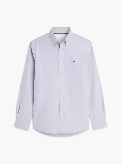 Camicia In Cotone Oxford Regular Fit Uomo Tommy Hilfiger Purple art. MW0MW35774 C0P