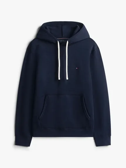 Felpa Blu con Cappuccio e Lacci Uomo Tommy Hilfiger con Logo art. MW0MW37230 DW5