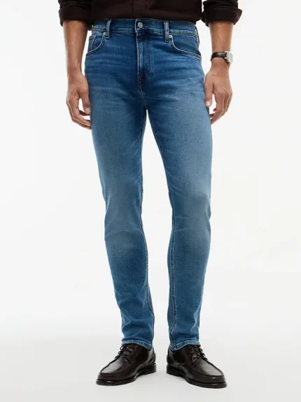 Jeans Bleecker slim fit sbiaditi Uomo Tommy Hilfiger in Denim Lavaggio Medio art. MW0MW44923 1A7
