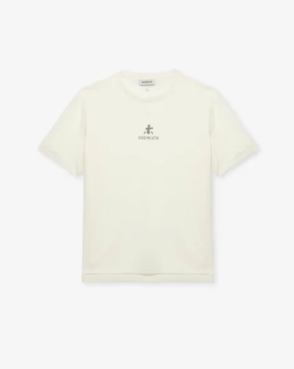 T-shirt Bianca in jersey con logo Premiata art. PA1017 Jersey Cloud
