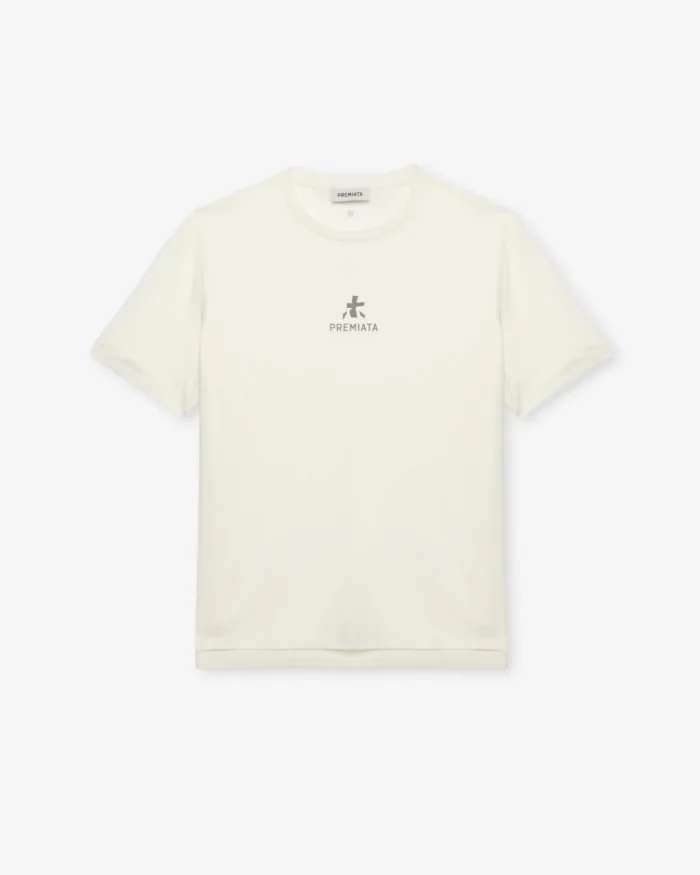 T-shirt Bianca in jersey con logo Premiata art. PA1017 Jersey Cloud, foto 1 di 2