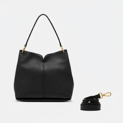 Borsa a Spalla Grande con Tracolla Gianni Chiarini In Pelle Nera art. Sandra Nero