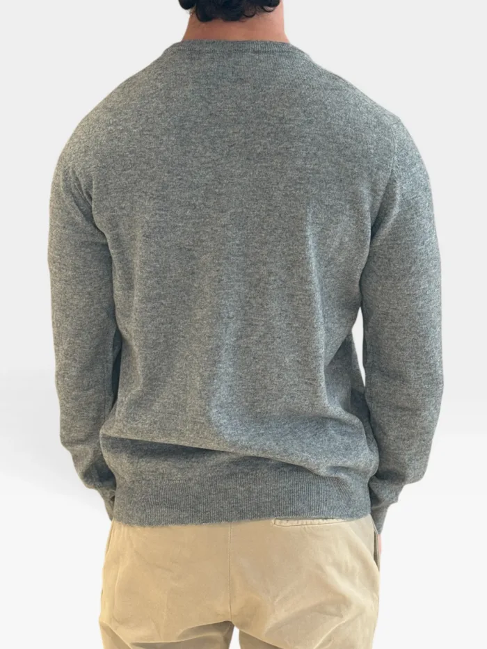 Maglione Girocollo Filippo De Laurentiis in Misto Lana Cashmere Grigio Medio art. GC1ML WC12R 929, foto 2 di 2