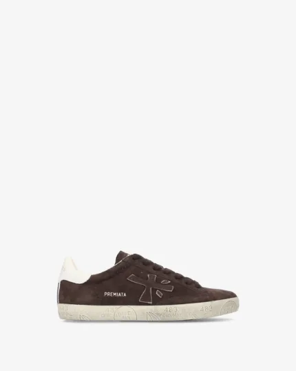 Sneakers Premiata Donna in Camoscio Testa di Moro art. Stevend 7897