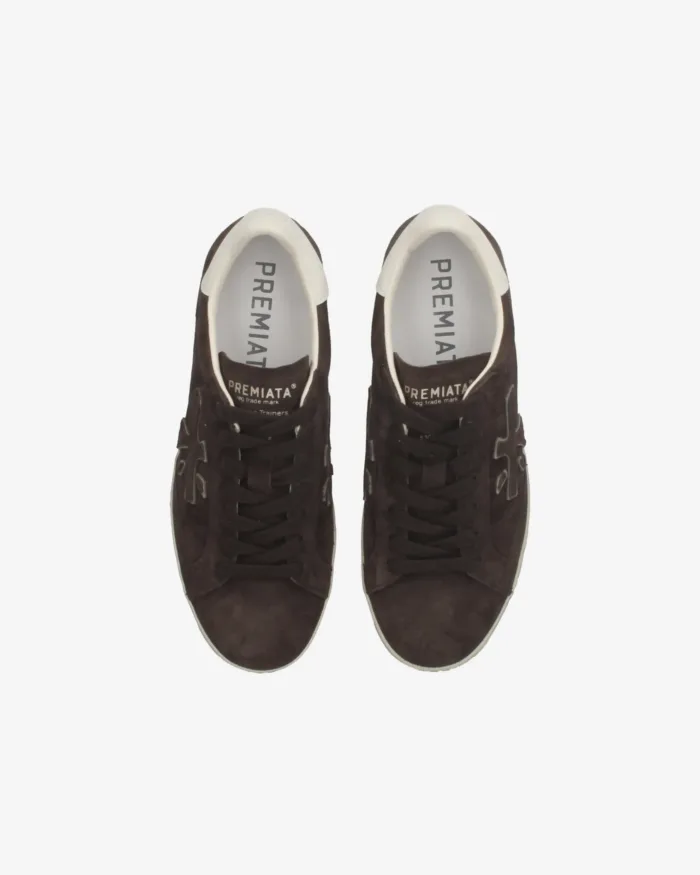 Sneakers Premiata Donna in Camoscio Testa di Moro art. Stevend 7897, foto 4 di 5