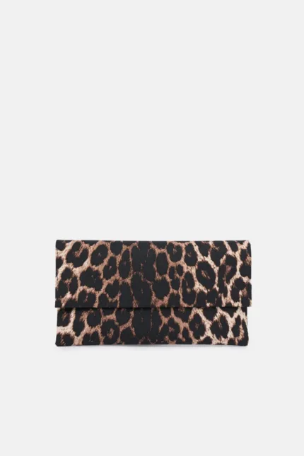 Pochette con Tracolla Twentyfourhaitch in Tessuto Maculato art. Savine Animalier