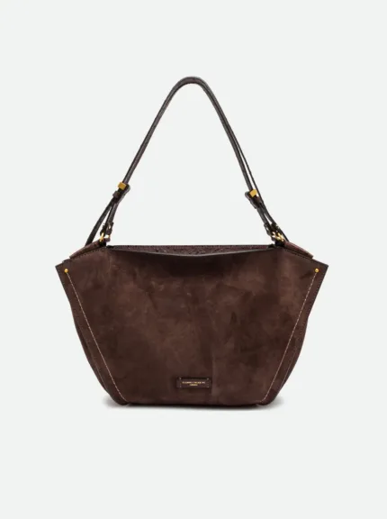 Borsa a Spalla Grande Gianni Chiarini In Camoscio Testa di Moro art. Bloom Moka