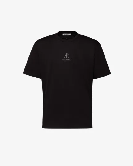 T-shirt nera in jersey con logo Premiata art. PA1017 Jersey Black