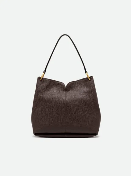 Borsa a Spalla Grande con Tracolla Gianni Chiarini In Pelle Testa di Moro art. Sandra Espresso