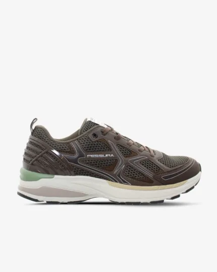 Sneakers Fessura Uomo In Flyknit Traforato Marrone art. Shoes City 01
