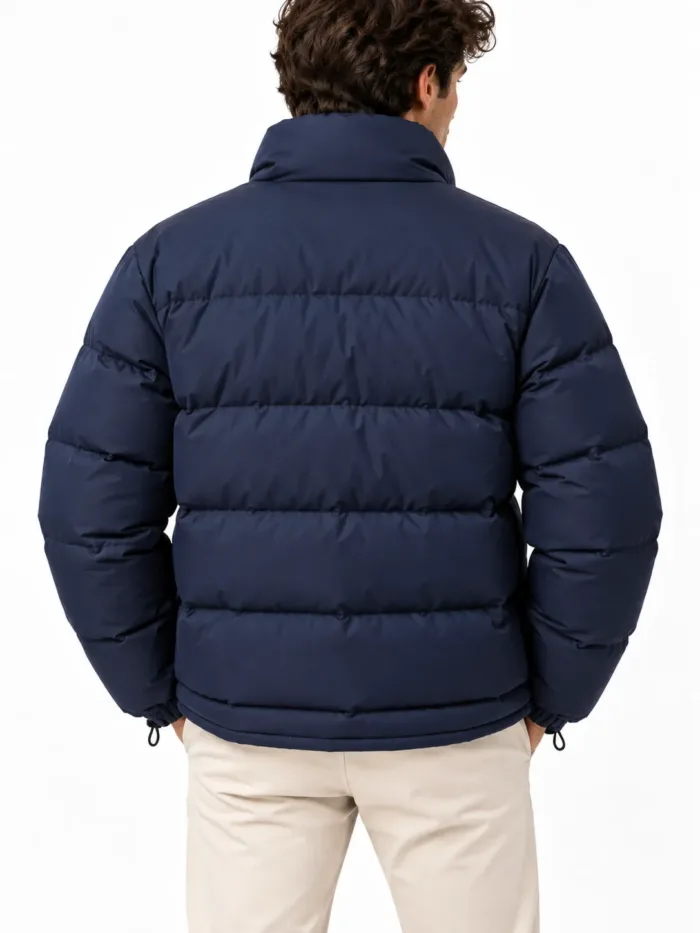 Blouson Piuma Sealup Bomber Imbottito Blu Tessuto Loro Piana art. NDM011 7790 Col. 01, foto 2 di 2