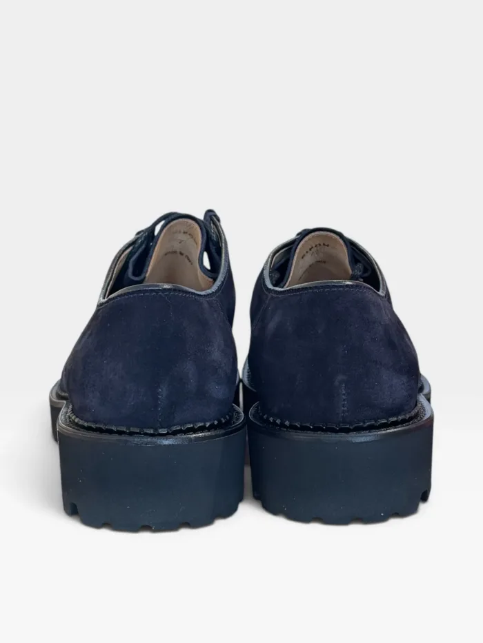 Derby Ingegnere Premiata Uomo in Camoscio Blu Fondo Commander Ultralight art. Ripon Go Rain Deep Navy, foto 4 di 4