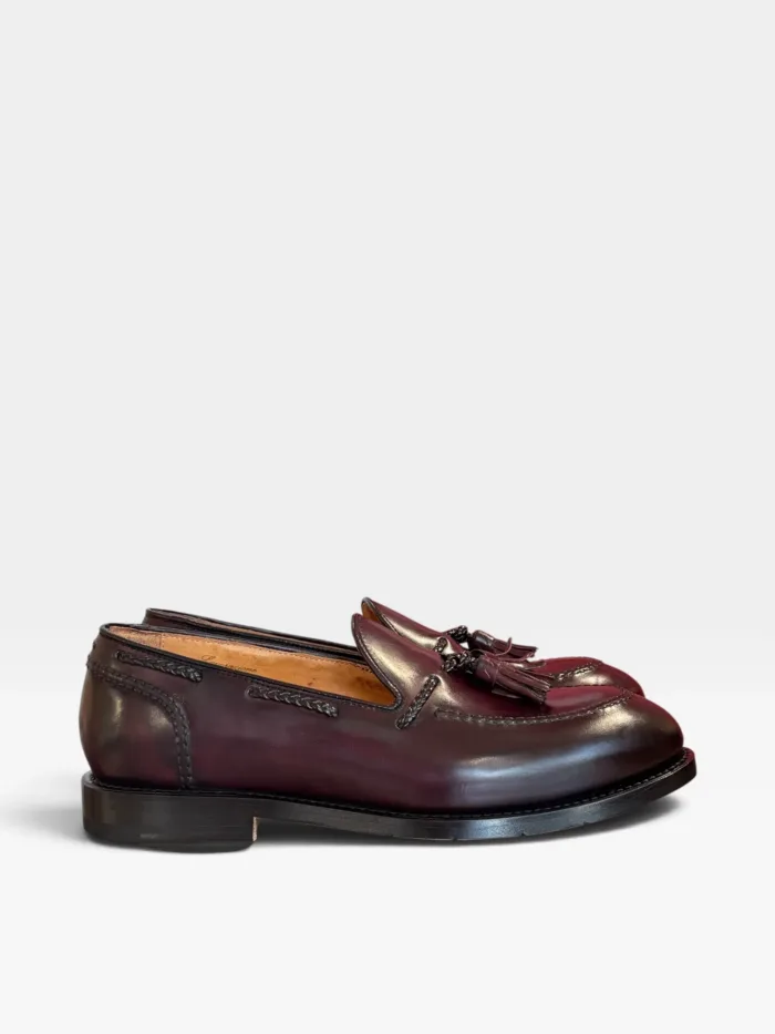 Mocassino Premiata Uomo con Nappine in Pelle Cordovan Bordeaux art. 32056P, foto 1 di 4