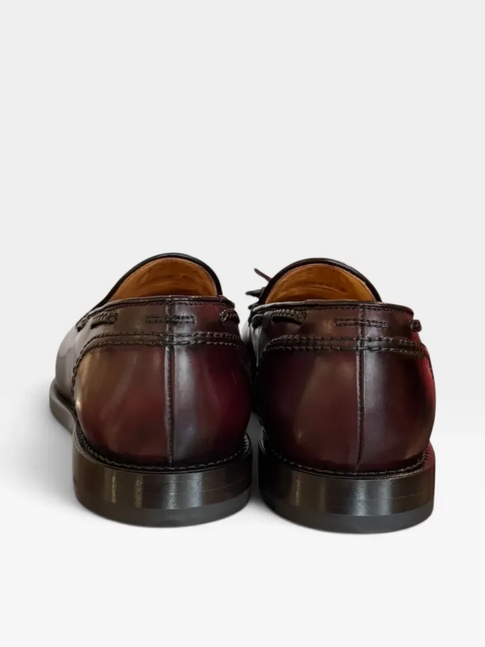 Mocassino Premiata Uomo con Nappine in Pelle Cordovan Bordeaux art. 32056P, foto 4 di 4