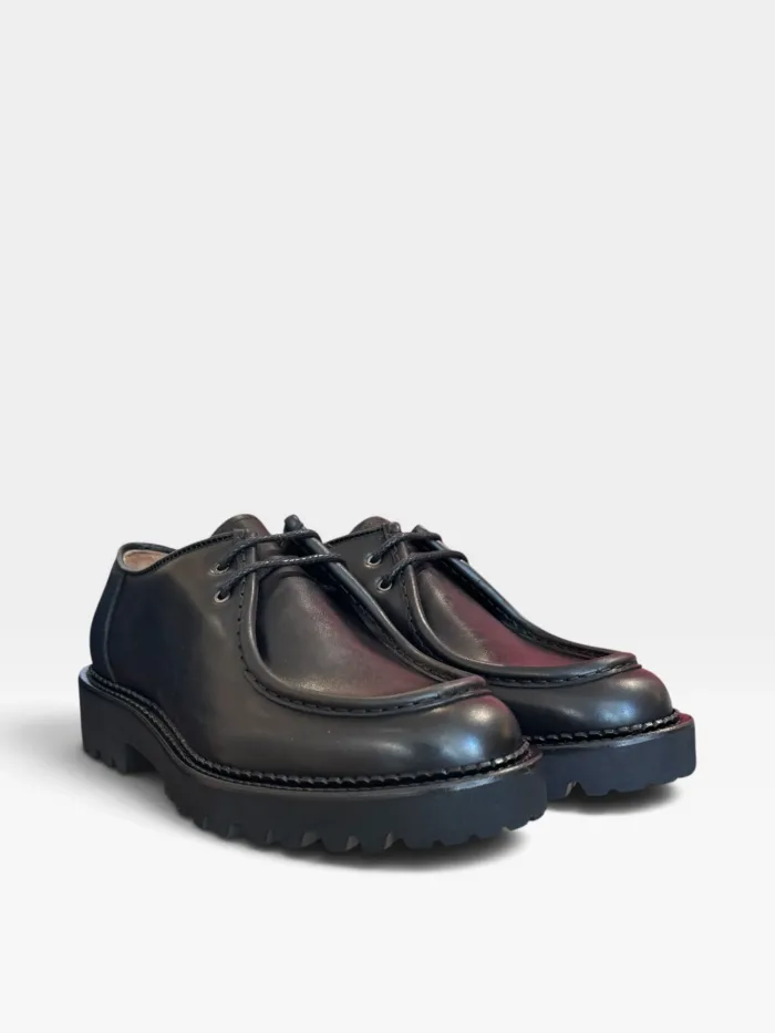 Derby Ingegnere Premiata Uomo in Pelle Nera Fondo Commander Ultralight art. Ripon Elba Nero, foto 2 di 4