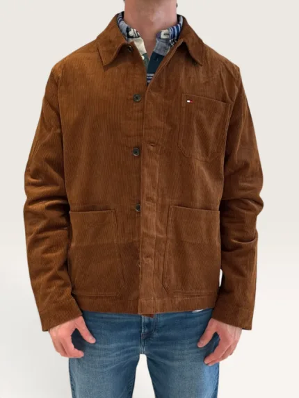 Giacca Uomo Tommy Hilfiger in Velluto a coste color Cognac cod. MW0MW44615 0HD