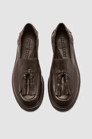 Ballerine Pomme D'Or in Pelle Marrone art. 1341 GLOVE DUSTY BROWN 71 PARA NERO + GUA GLOVE, foto 3 di 5