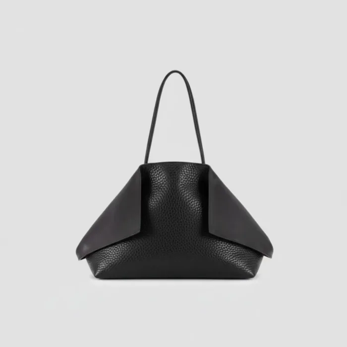 Borsa Grande a Spalla Minobossi in Morbida Nappa Martellata Nera art. ROXANNEG NERO/NERO, foto 1 di 1