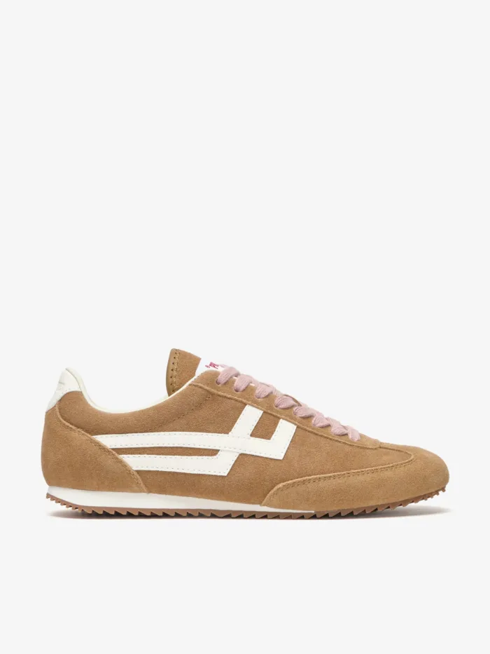 Sneakers PRO-KEDS 1949 Donna In Camoscio Tabacco e Avorio art. Racer 77 Tobacco/Ivory, foto 1 di 5