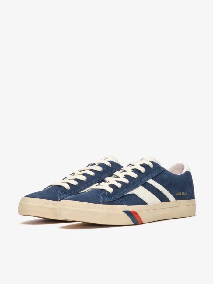 Sneakers PRO-KEDS 1949 Uomo In Camoscio Blu e Avorio art. Royal Classic Blue/Ivory, foto 2 di 5