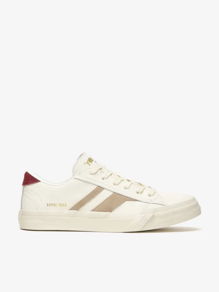 Sneakers PRO-KEDS 1949 Donna In Pelle Bianca e Beige art. Royal Classic Cream/Beige, foto 1 di 5