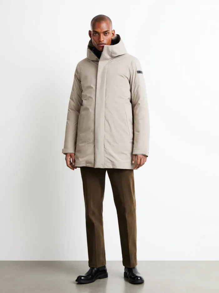 Giubbino Tre Quarti Uomo RRD Sing Floating Parka Jacket Beige Sabbia Art. W26093 Col 87, foto 3 di 5