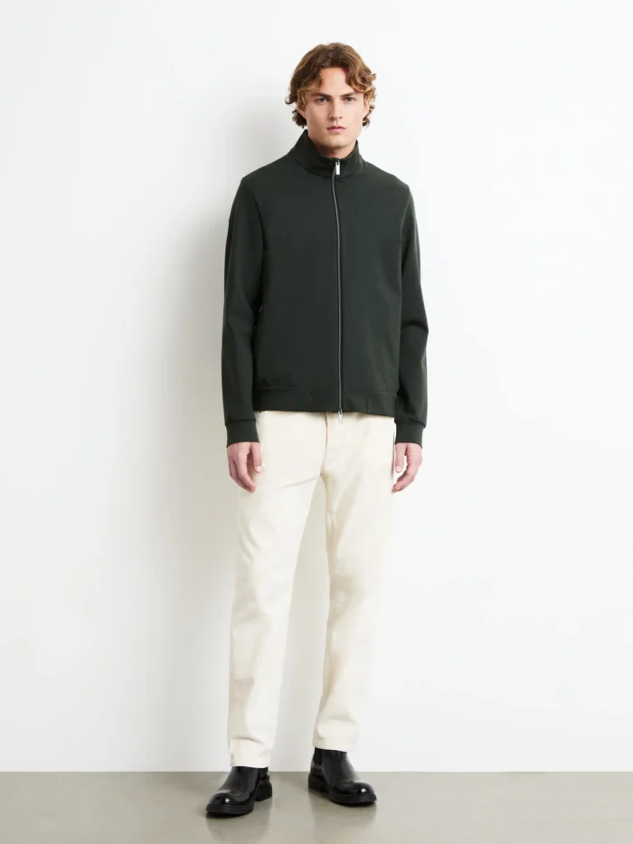 Felpa Uomo RRD Surflex Winter Light Zip Fleece Verde Art. W26171 Col 20M, foto 5 di 5