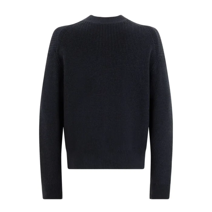 Maglia Cardigan Paolo Pecora Over Fit in Lana Merino a Costa Inglese Blu cod. 26I C1M0 A065 F004 6462, foto 2 di 5