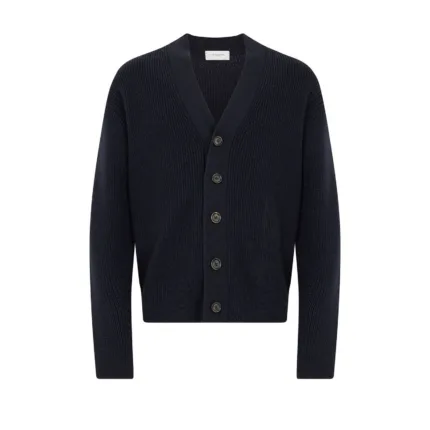 Maglia Cardigan Paolo Pecora Over Fit in Lana Merino a Costa Inglese Blu cod. 26I C1M0 A065 F004 6462